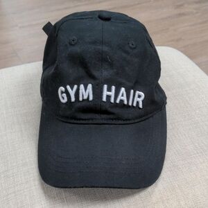 Black 'Gym Hair' Cap
